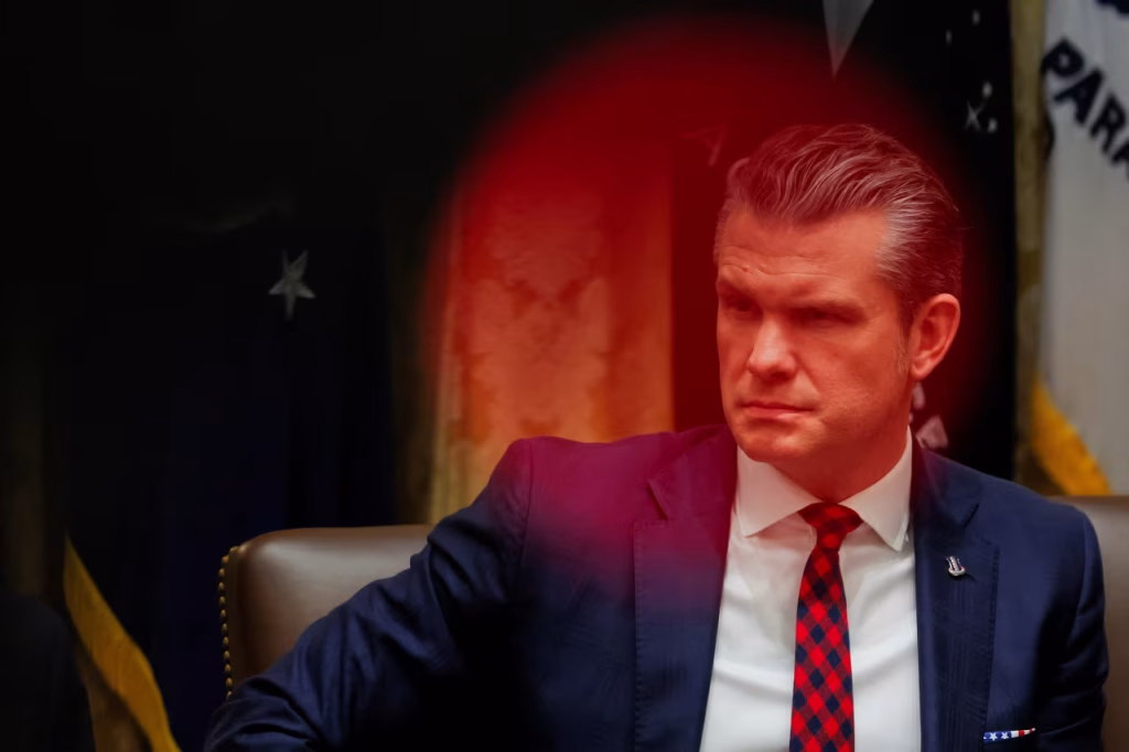 El secretario de Defensa, Pete Hegseth