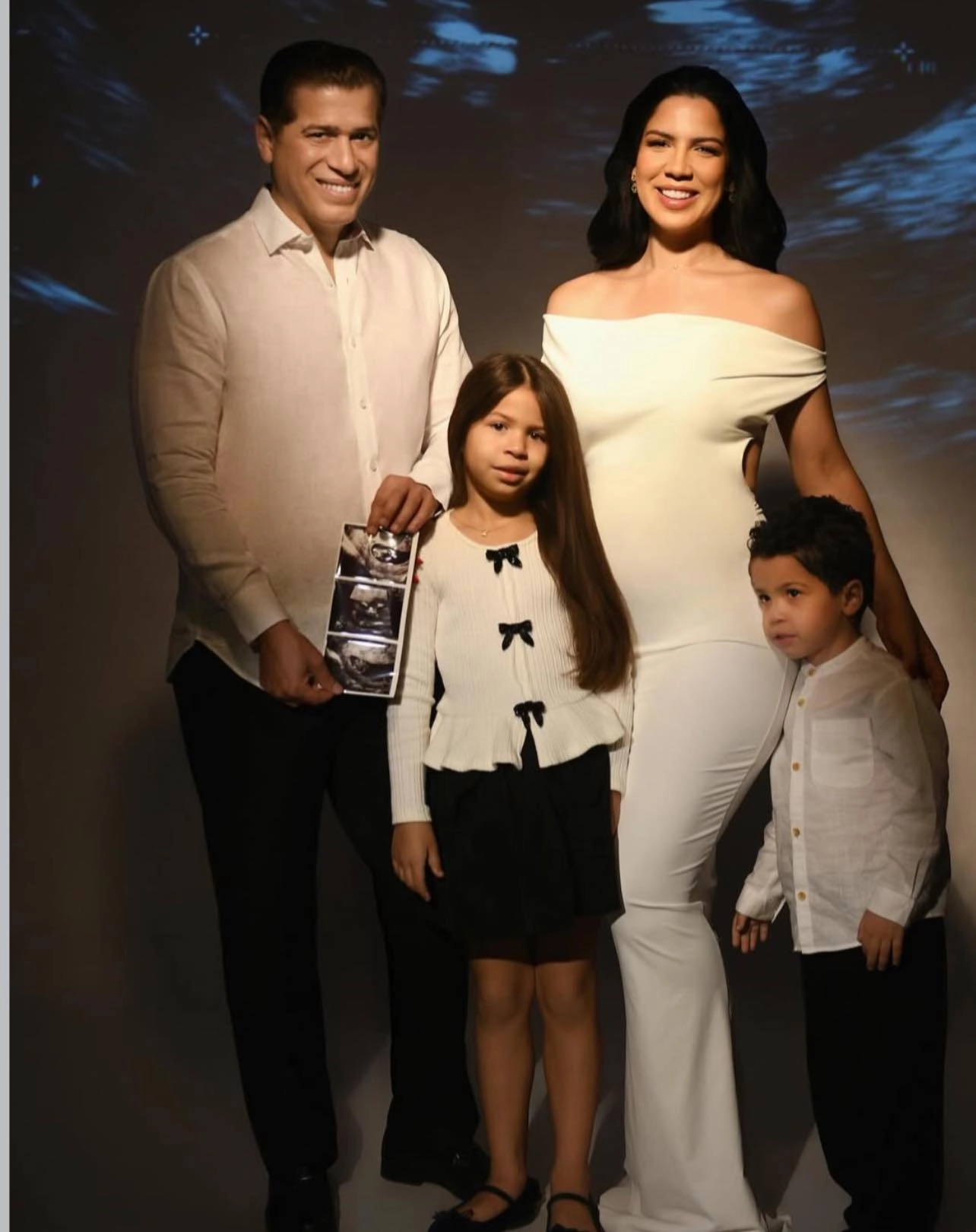 Yubelkis Peralta y su familia