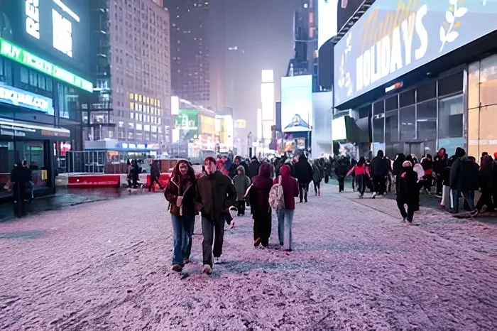 acumulaciones de nieve en ny y noreste de eeuu